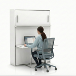 Loft Double Wall Bed with Desk