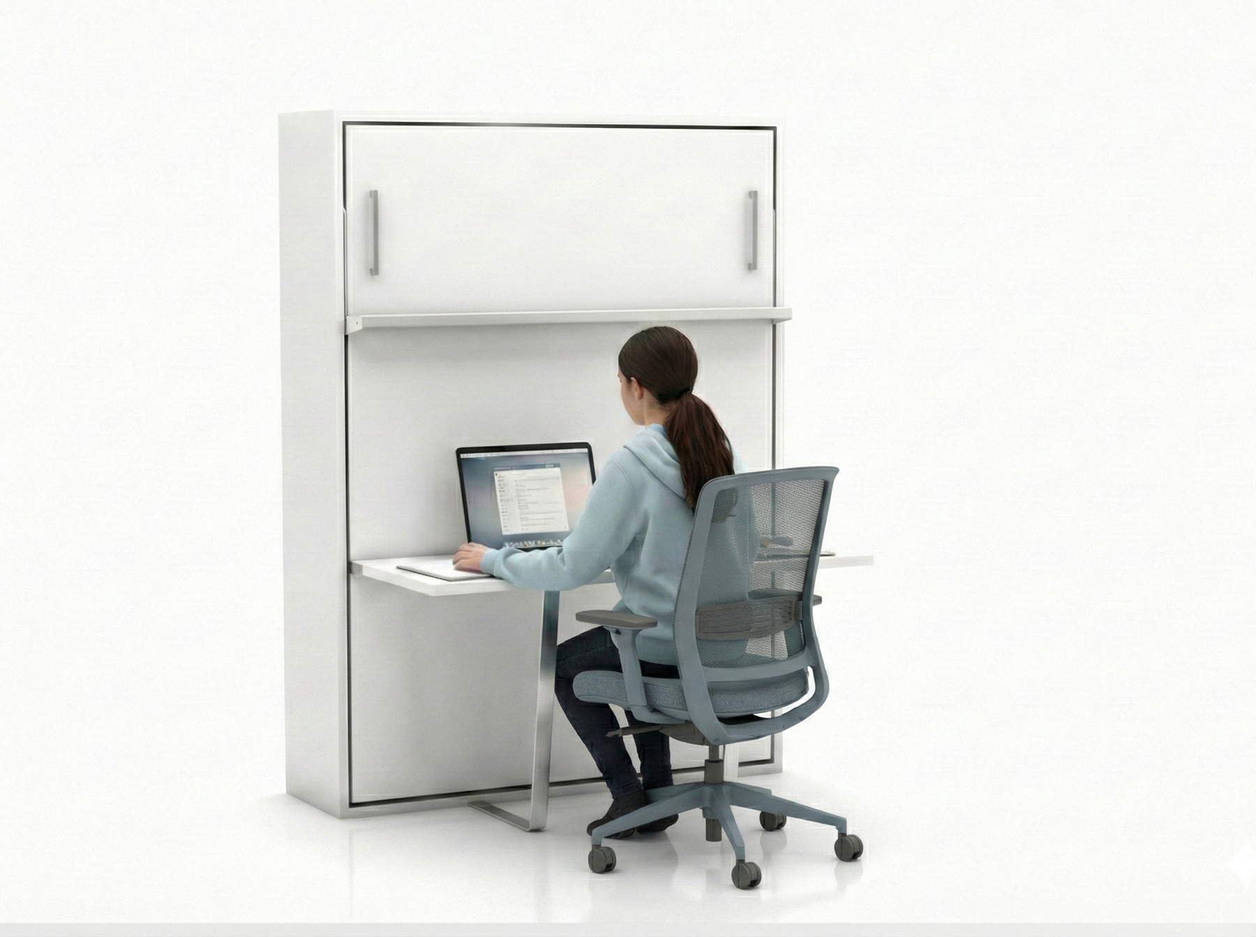 Loft Double Wall Bed with Desk Loft Double Wall Bed with Desk