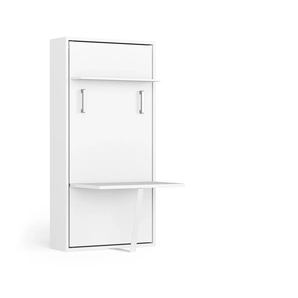 Spazio Single Wall Bed with Desk Troya Mattress Bundle 4 1