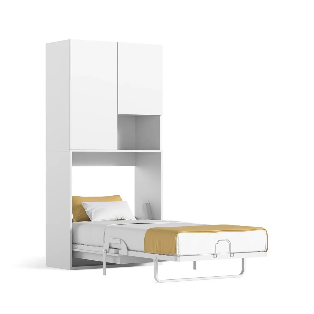 capsule folding king single wall bed compact set 1